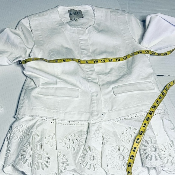 Sea New York Layered Floral Eyelet Jean Jacket - Picture 9 of 13